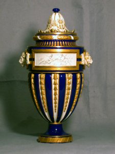 Sèvres Porcelain Manufactory - One of a Pair of Vases (Vase à têtes de lion) - Walters 48579