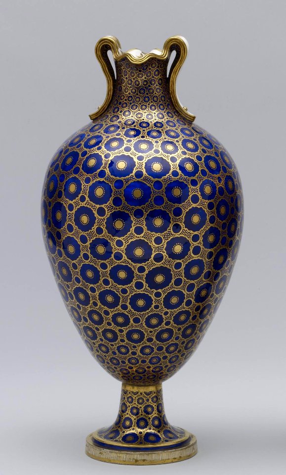 Sèvres Porcelain Manufactory - Oviform Vase (Vase à oreilles nouveau) - Walters 48607 - View A