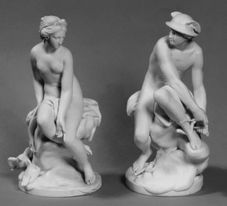 Sèvres Porcelain Manufactory - Statuettes of Venus and Mercury - Walters 48977, 48978