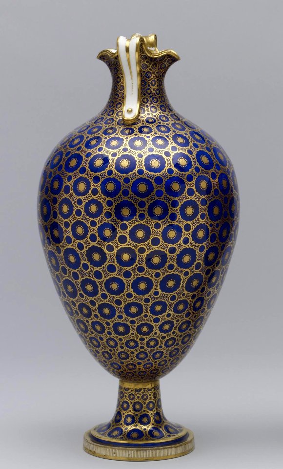 Sèvres Porcelain Manufactory - Oviform Vase (Vase à oreilles nouveau) - Walters 48607 - View B