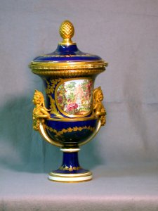 Sèvres Porcelain Manufactory - Vase with Cover - Walters 48643 - Three Quarter