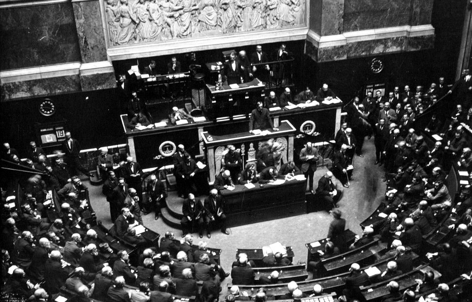 Séance à la Chambre des Députés 1921