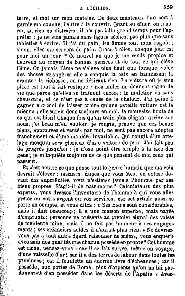 Sénèque - Œuvres complètes - II, 259