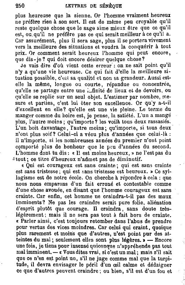 Sénèque - Œuvres complètes - II, 250