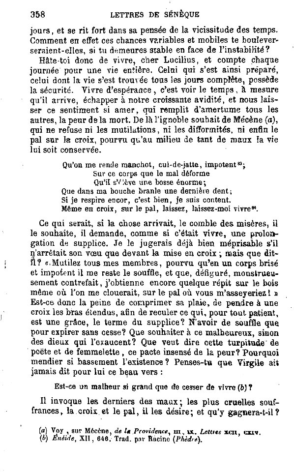 Sénèque - Œuvres complètes - II, 358