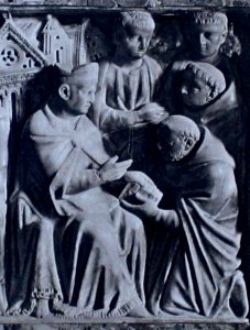 Sépulcre saint Dominique, approbation de l'ordre. Détail3