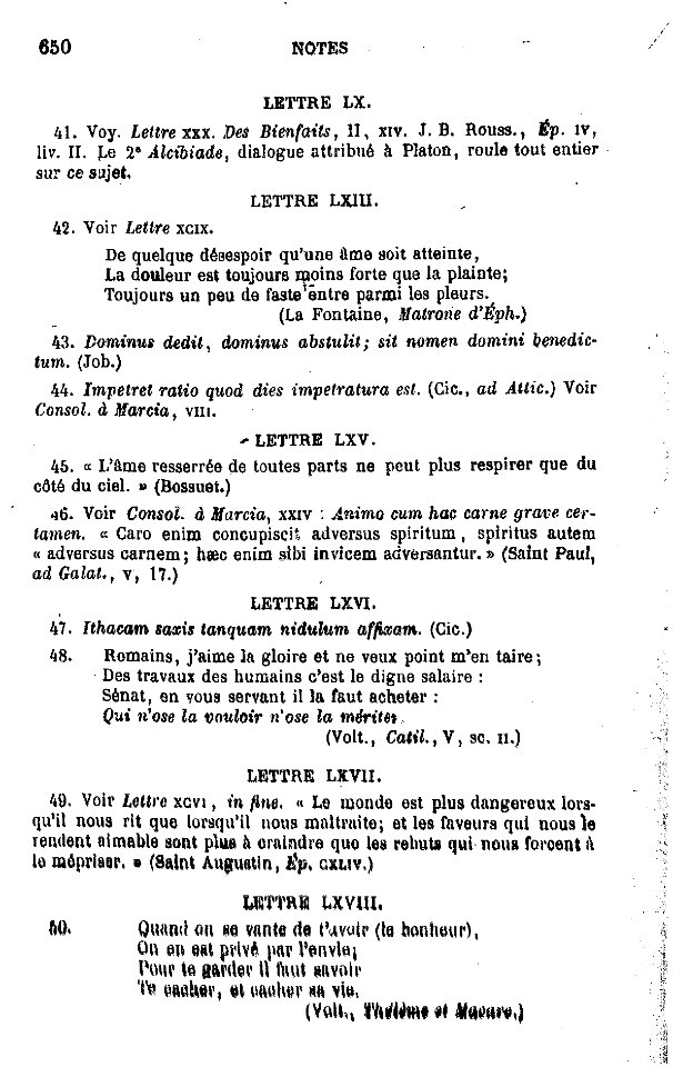 Sénèque - Œuvres complètes - II, 650