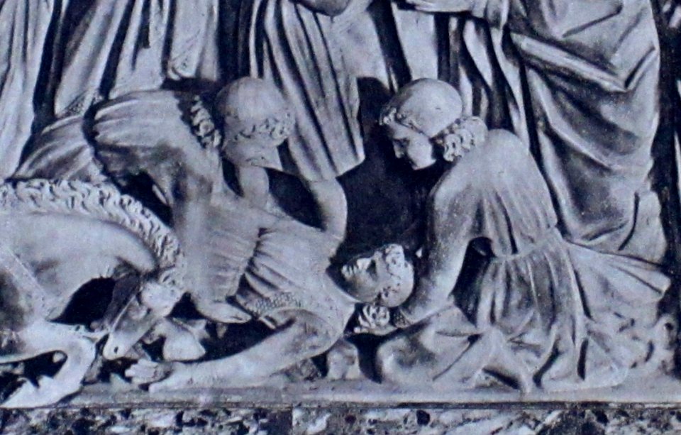 Sépulcre saint Dominique, résurrection Napoleone Orsini. Détail5
