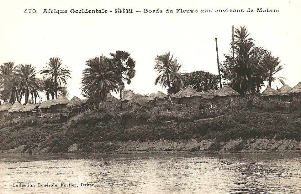 Sénégal-Bords du fleuve aux environs de Matam (AOF)