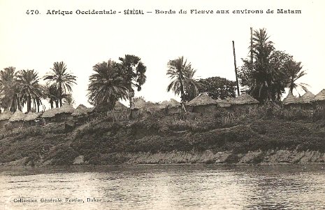 Sénégal-Bords du fleuve aux environs de Matam (AOF)