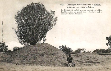 Sénégal-Tombe de chef cérère (AOF)