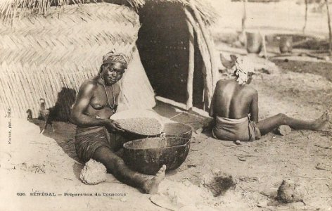 Sénégal-Préparation du couscous (AOF)