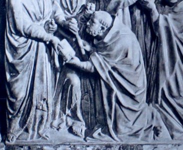 Sépulcre saint Dominique, apparition des apôtres. Détail1