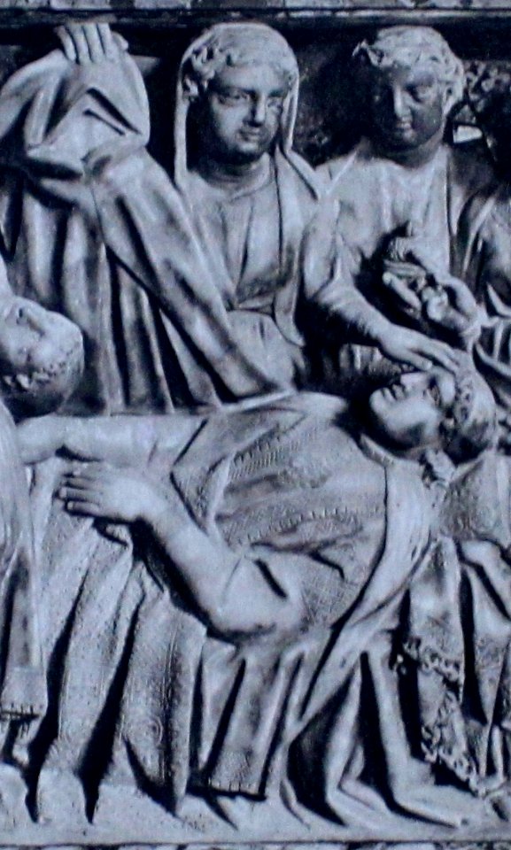 Sépulcre saint Dominique, vocation de Reginaldo. Détail4