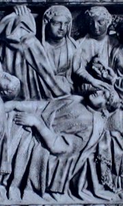 Sépulcre saint Dominique, vocation de Reginaldo. Détail4