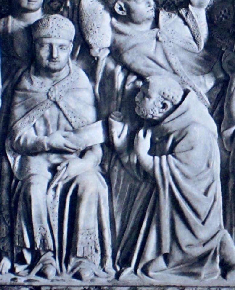 Sépulcre saint Dominique, approbation de l'ordre. Détail1