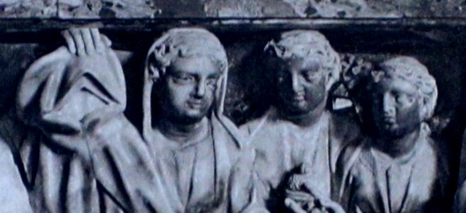 Sépulcre saint Dominique, vocation de Reginaldo. Détail3