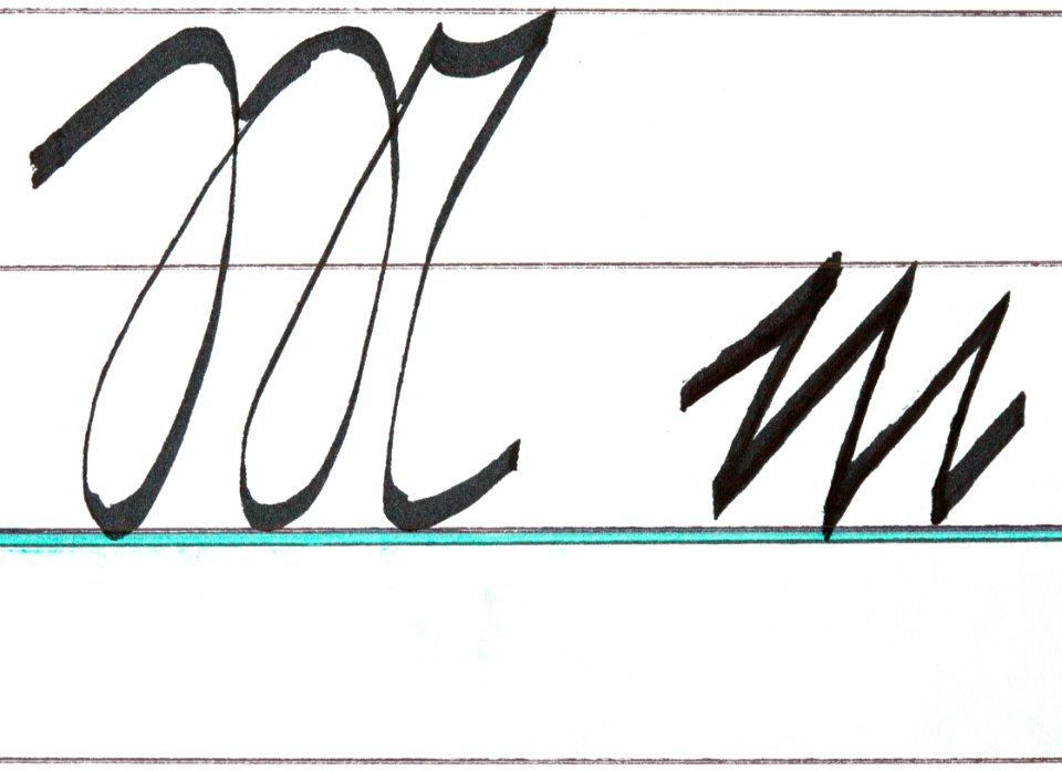 Sütterlin Buchstaben M m PD 201