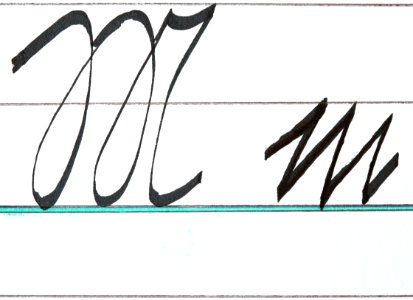 Sütterlin Buchstaben M m PD 201