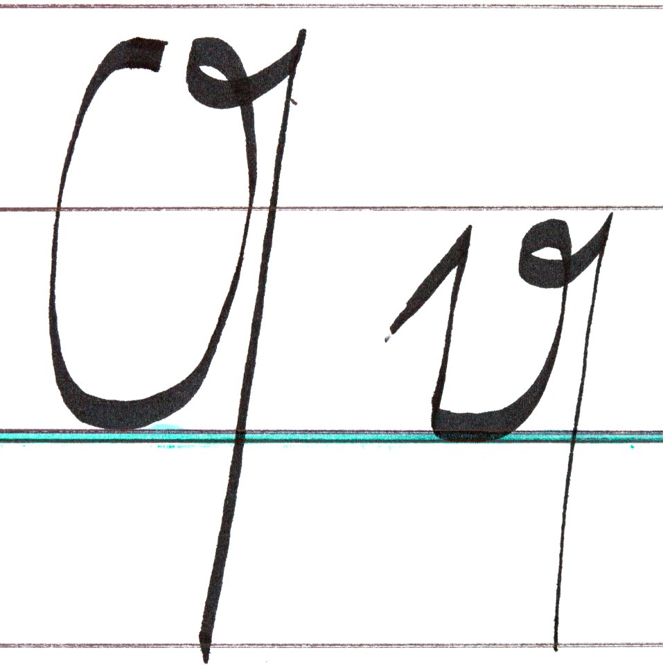 Sütterlin Buchstaben Q q PD 201