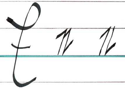 Sütterlin Buchstaben E e e PD 201