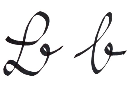 Sütterlin Buchstaben B b PD 2018-78