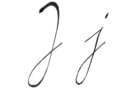 Sütterlin Buchstaben J j PD 2018-69