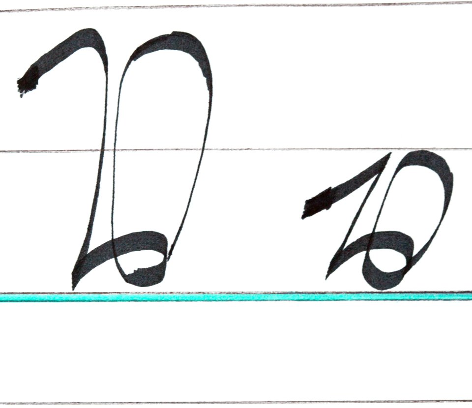 Sütterlin Buchstaben V v PD 201