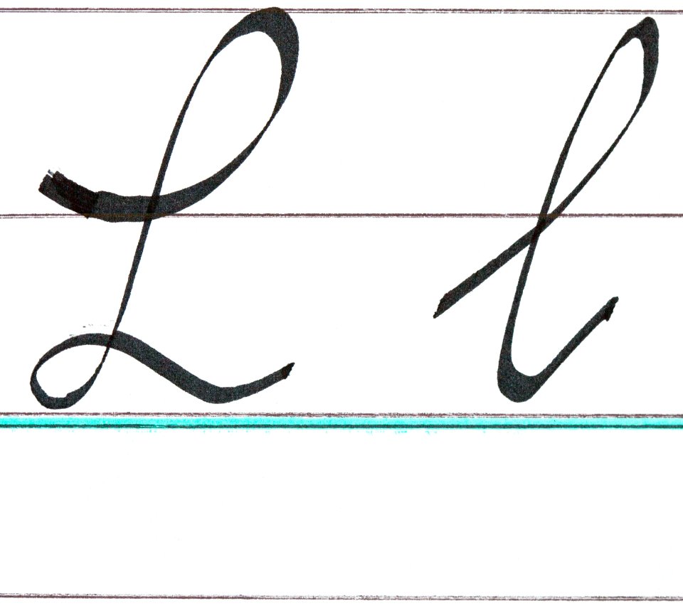 Sütterlin Buchstaben L l PD 201