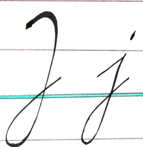 Sütterlin Buchstaben J j PD 201