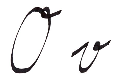 Sütterlin Buchstaben O o PD 2018-62