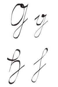 Sütterlin Buchstaben G g H h PD 2018-35