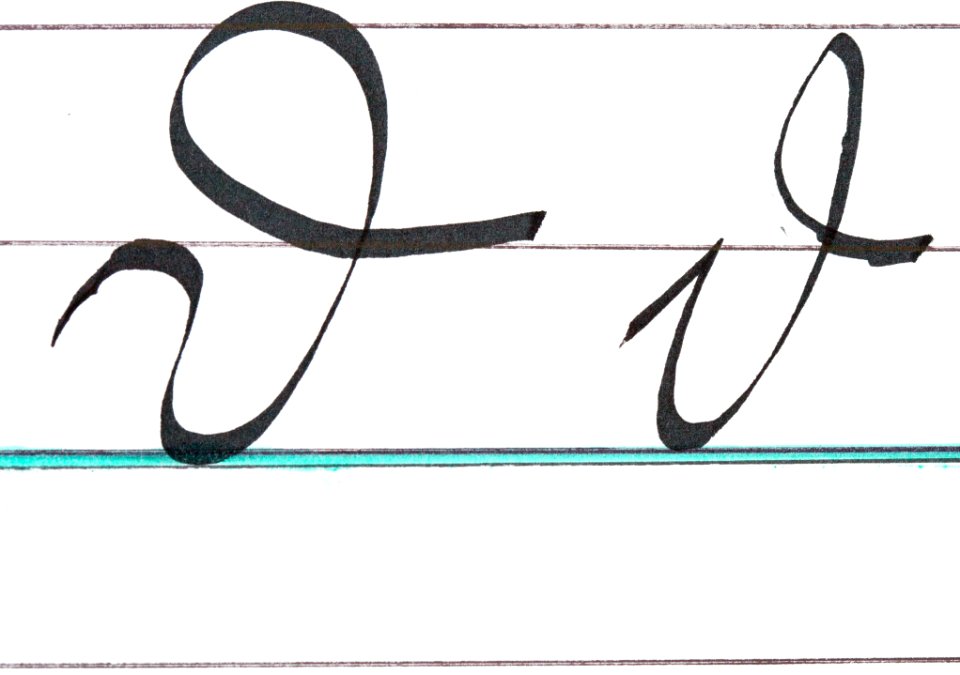 Sütterlin Buchstaben D d PD 201