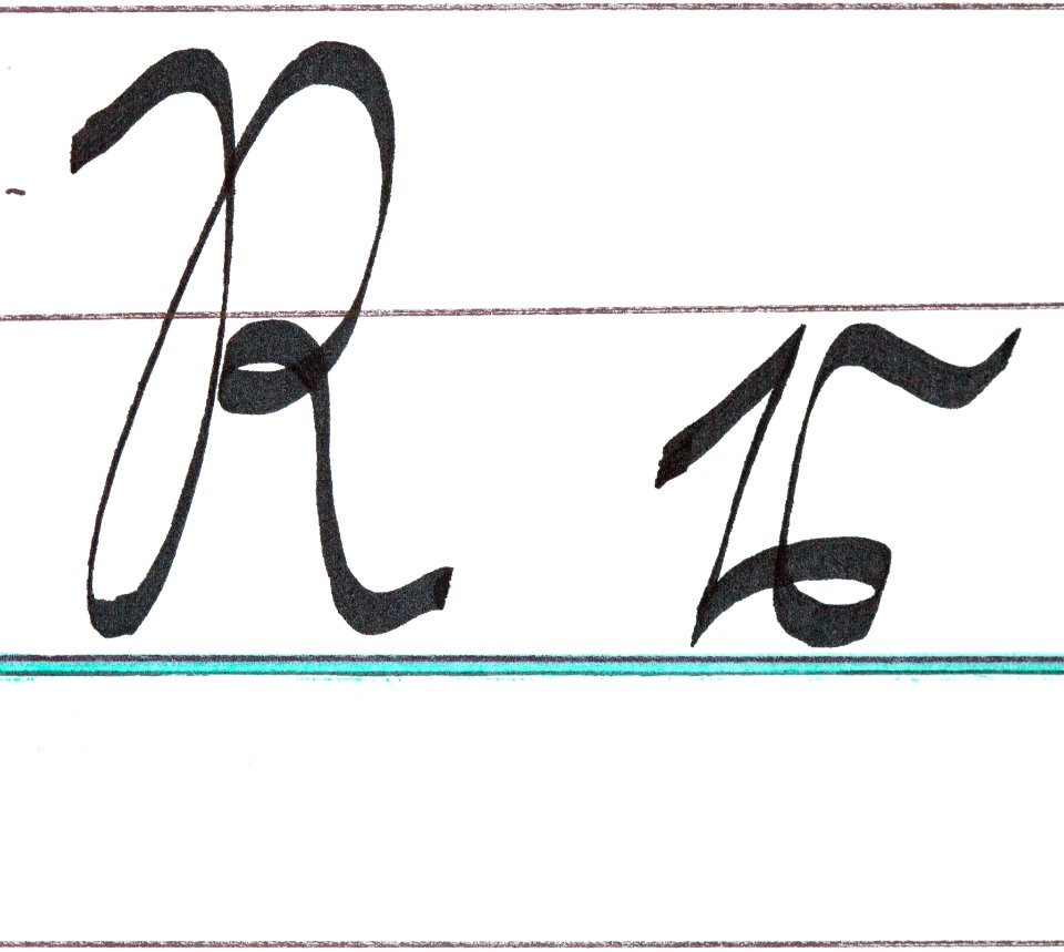 Sütterlin Buchstaben R r PD 201
