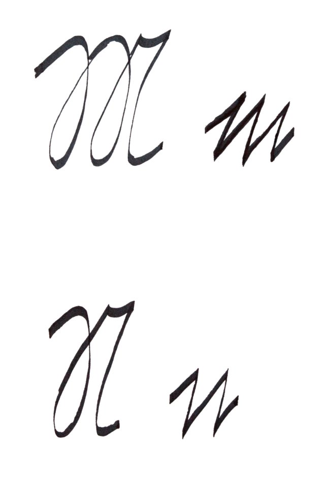 Sütterlin Buchstaben M m N n PD 2018-38