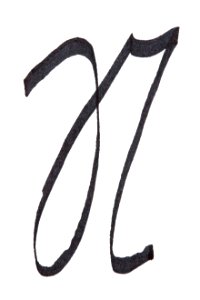 Sütterlin Buchstaben N PD 20189