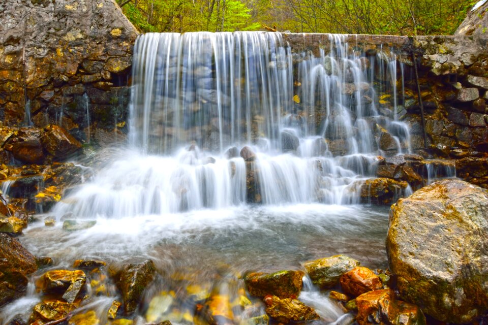 Stream nature cascade photo