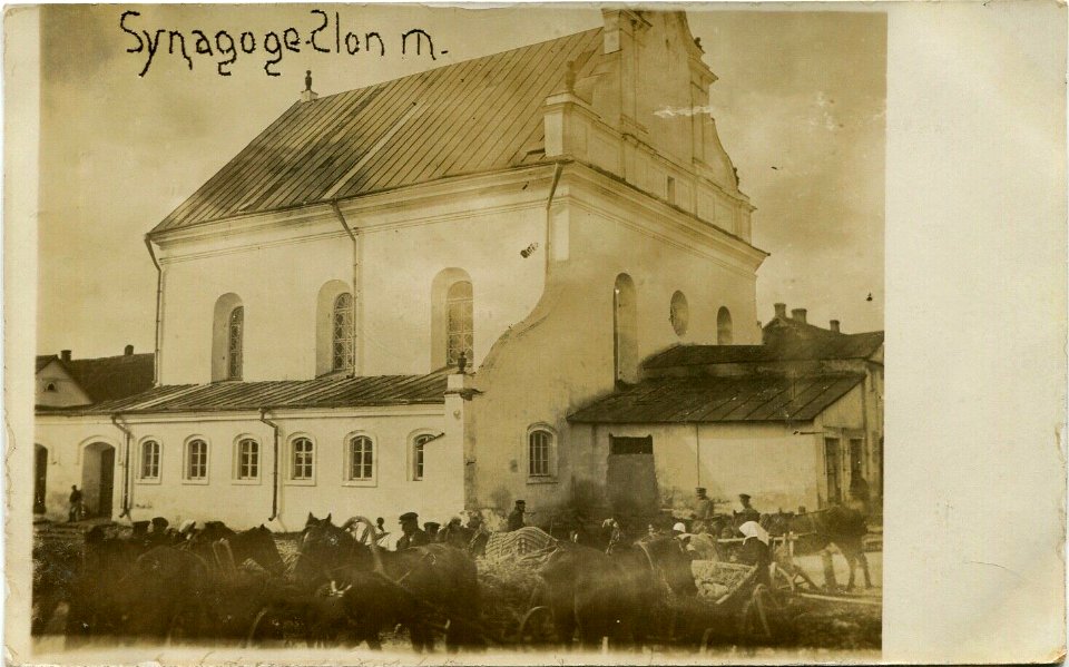 Słonim, Školny Dvor, Vialikaja synagoga. Слонім, Школьны Двор, Вялікая сынагога (1915-18)
