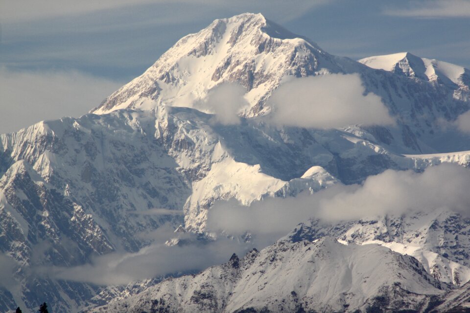 Mountain peak denali majestic