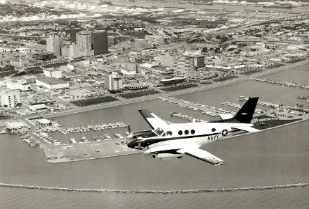 T-44 Pegasus flying over Corpus Christi