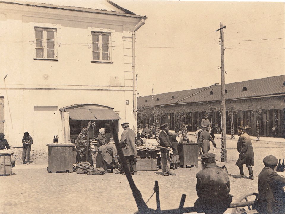 Słonim, Školny Dvor-Rynkavaja. Слонім, Школьны Двор-Рынкавая (1916)