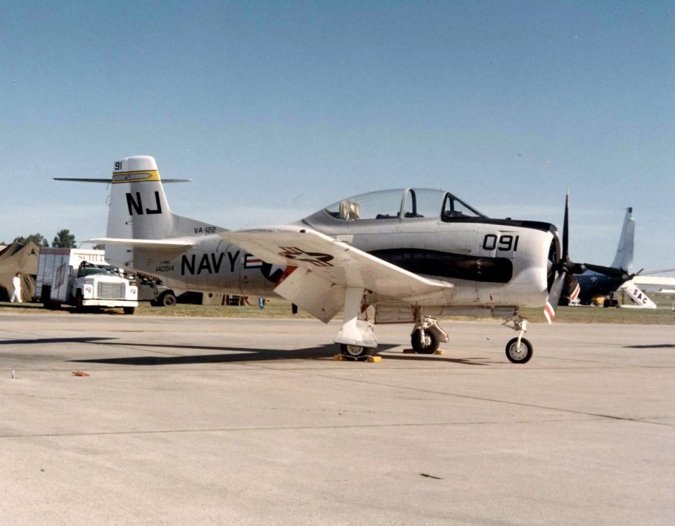 T-28C Trojan of VA-122 at Offutt AFB 1976