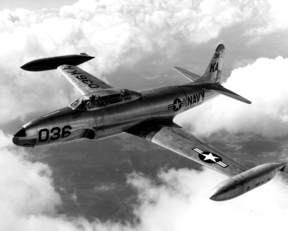 T-33B US Navy in flight 1950s