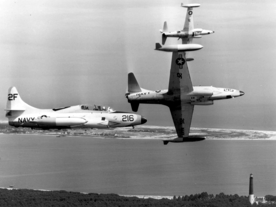 T-1As BTG-9 over NAS Pensacola 1959