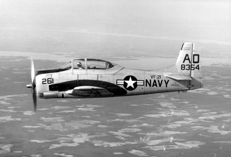 T-28B VF-21 in flight 1959