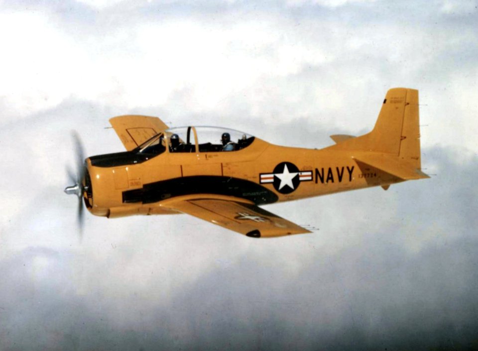 T-28B US Navy in flight c1954