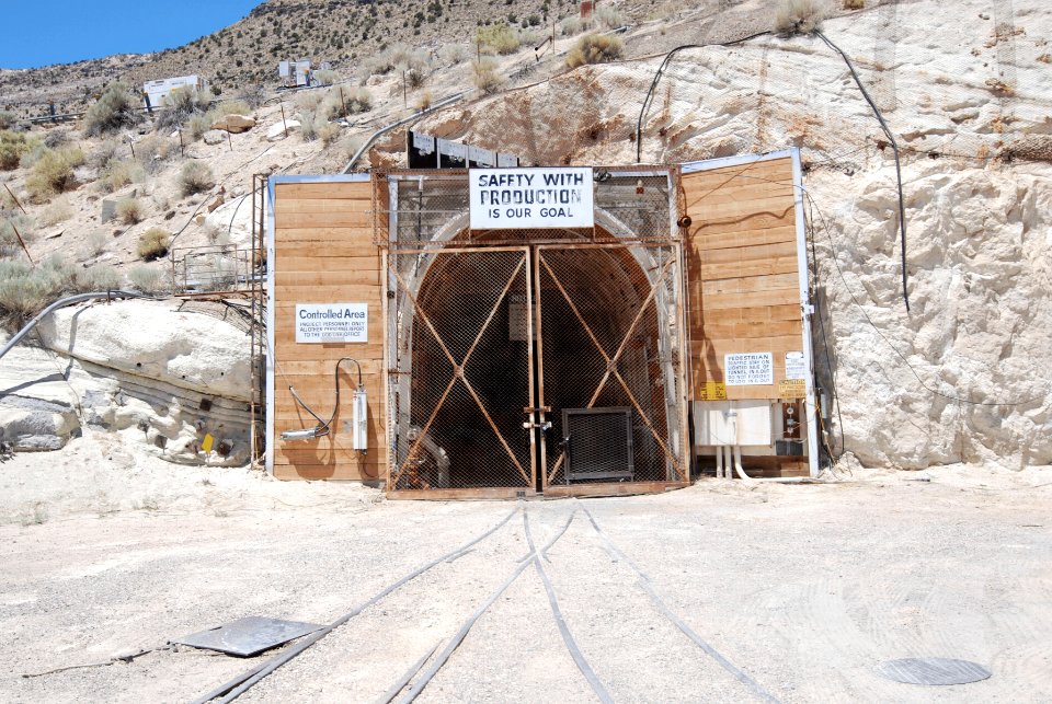 T-Tunnel portal in Rainier Mesa