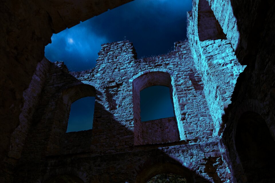 Architecture castle night