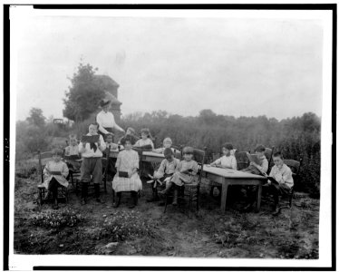 T.B.C. children attending the little red school house (...) LCCN98504870