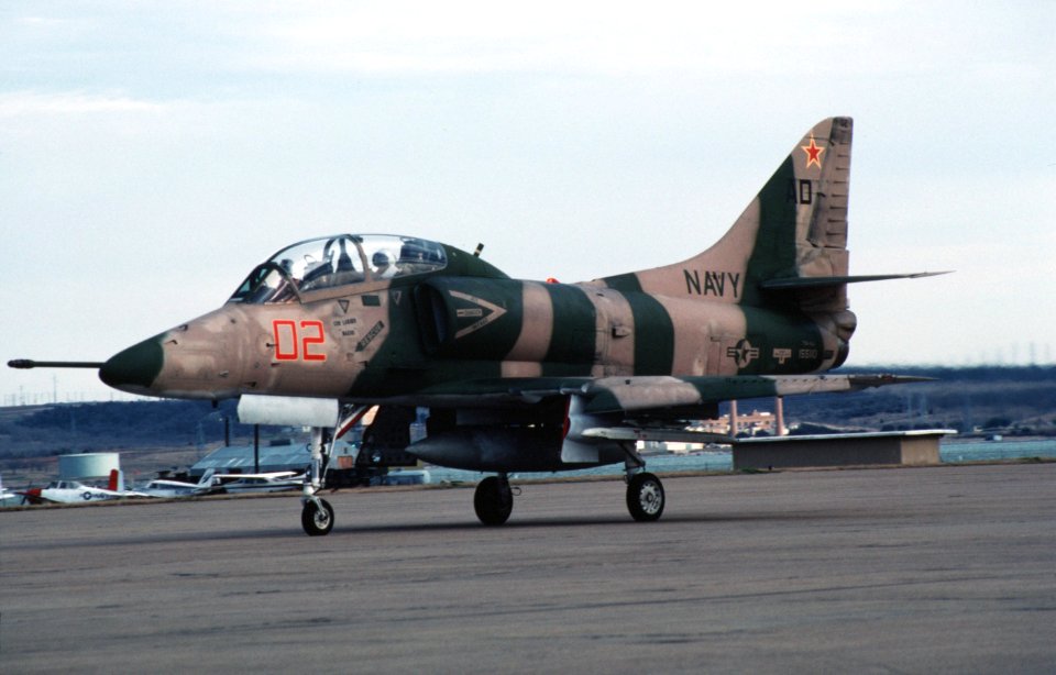 TA-4J Skyhawk at NAS Dallas 1988